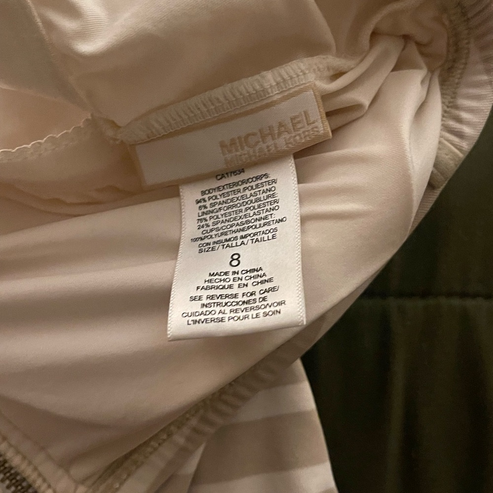 Michael Kors Strapless Bathing Suit